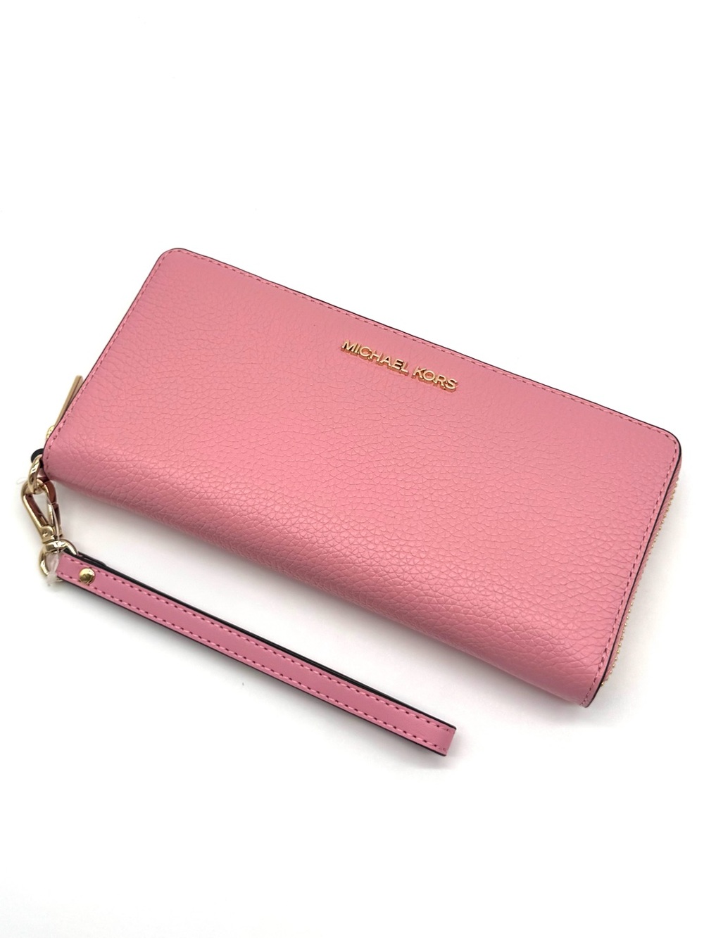 Michael Kors Jet Set Travel Large Leather Continental Wallet - Carnation Pink